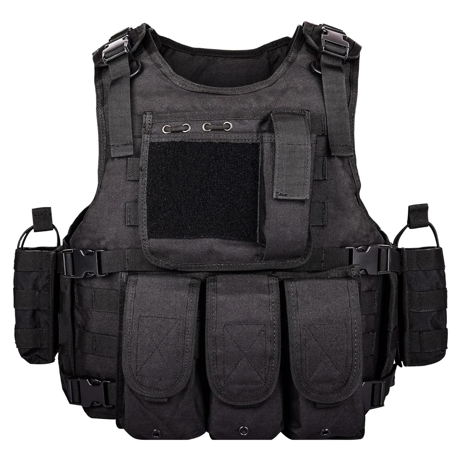 Chaleco Táctico YAKEDA Ajustable para Juegos al Aire Libre