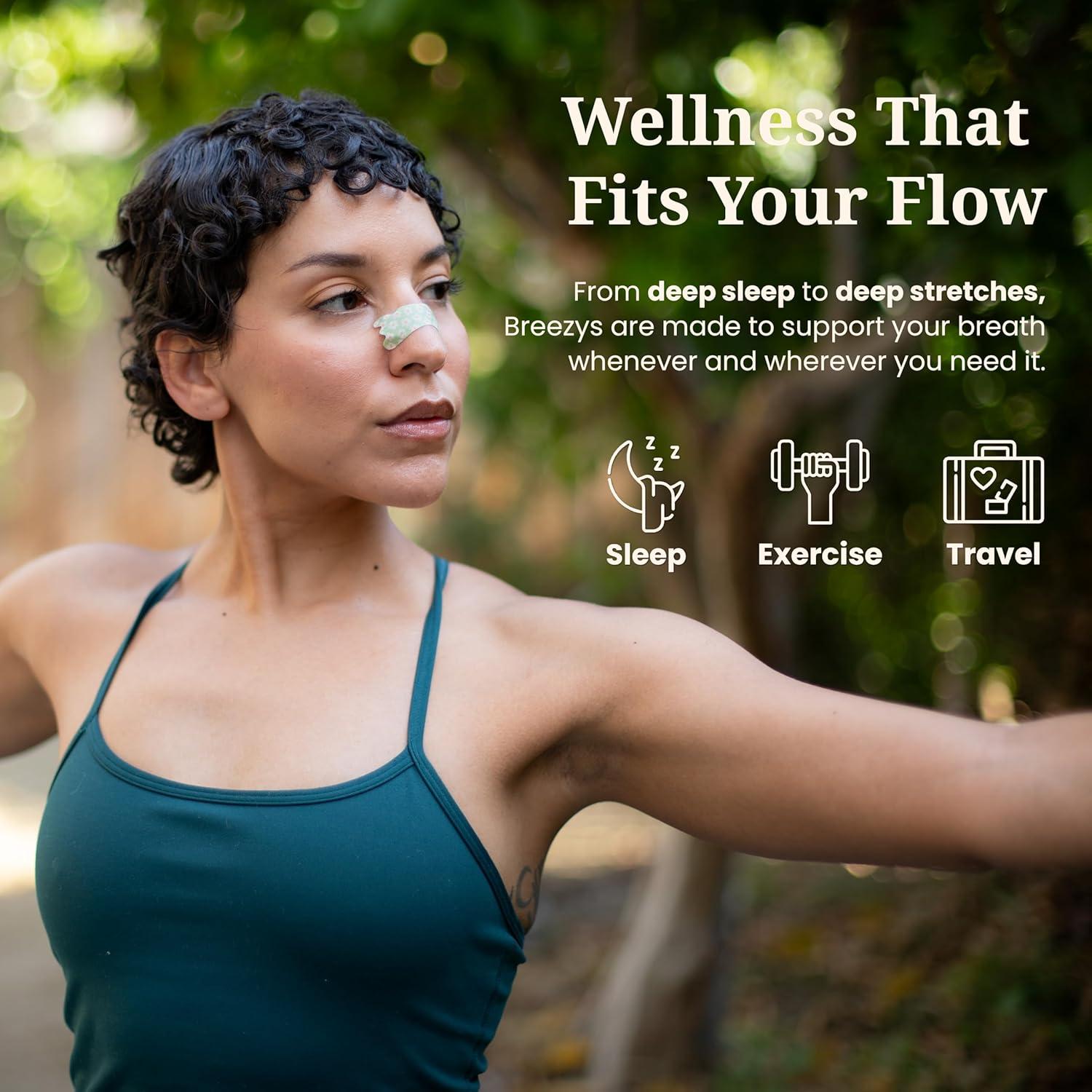 Tiras Nasales Breezys para Ronquidos y Congestión - 25 Unidades