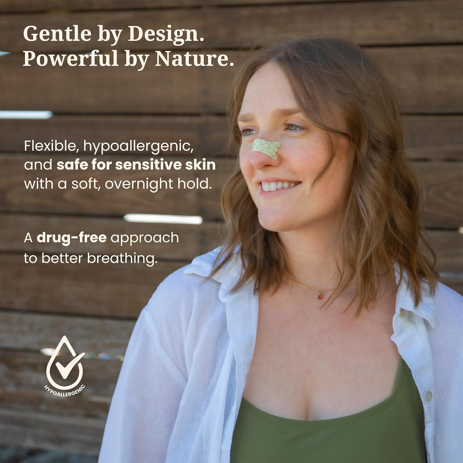 Tiras Nasales Breezys para Ronquidos y Congestión - 25 Unidades