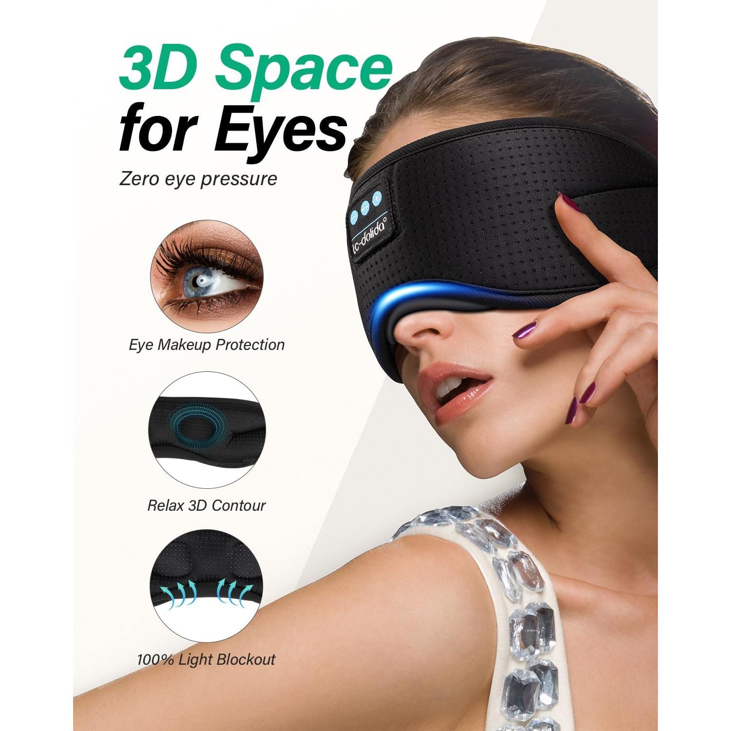 Auriculares para dormir Bluetooth LC-dolida con ruido blanco 3D