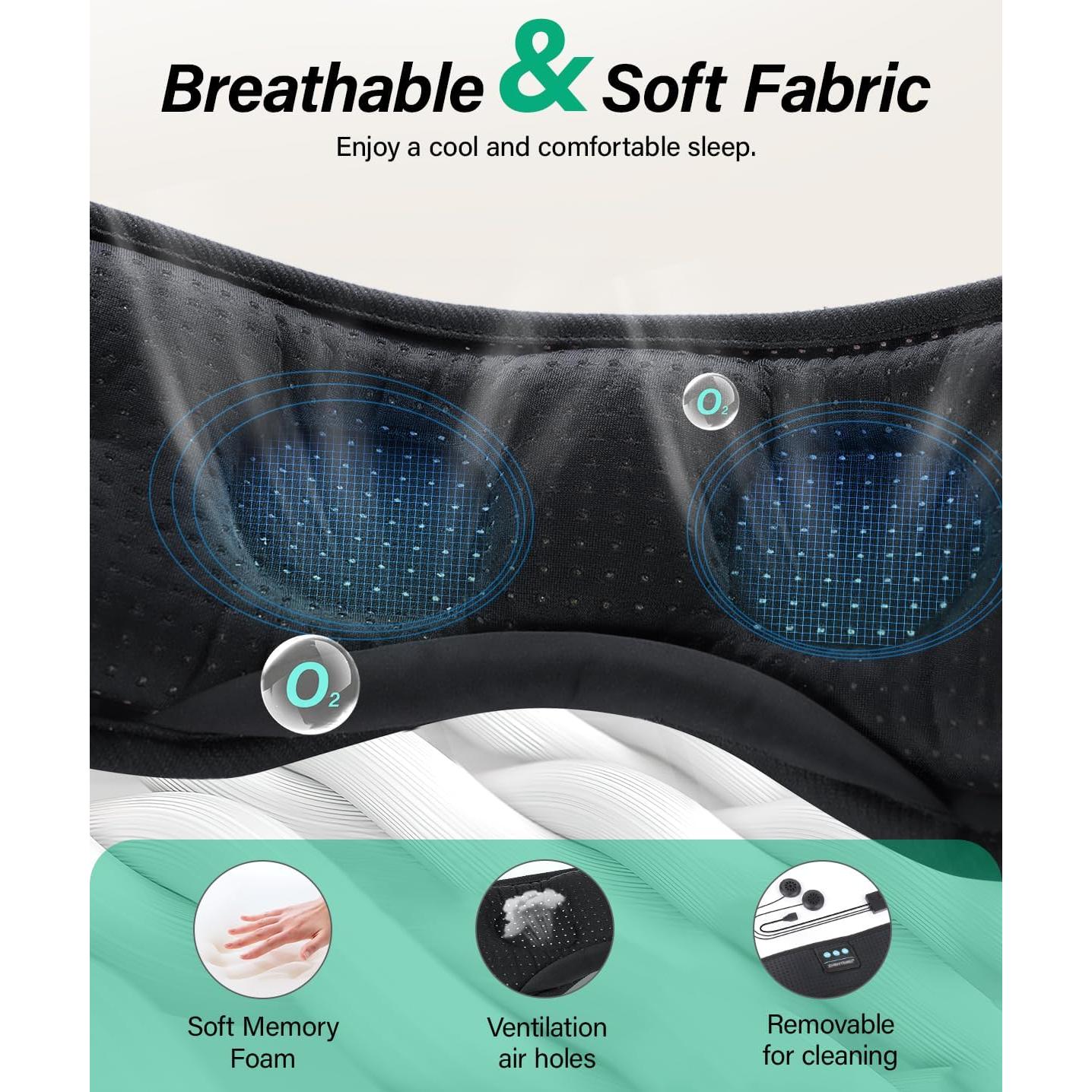 Auriculares para dormir Bluetooth LC-dolida con ruido blanco 3D