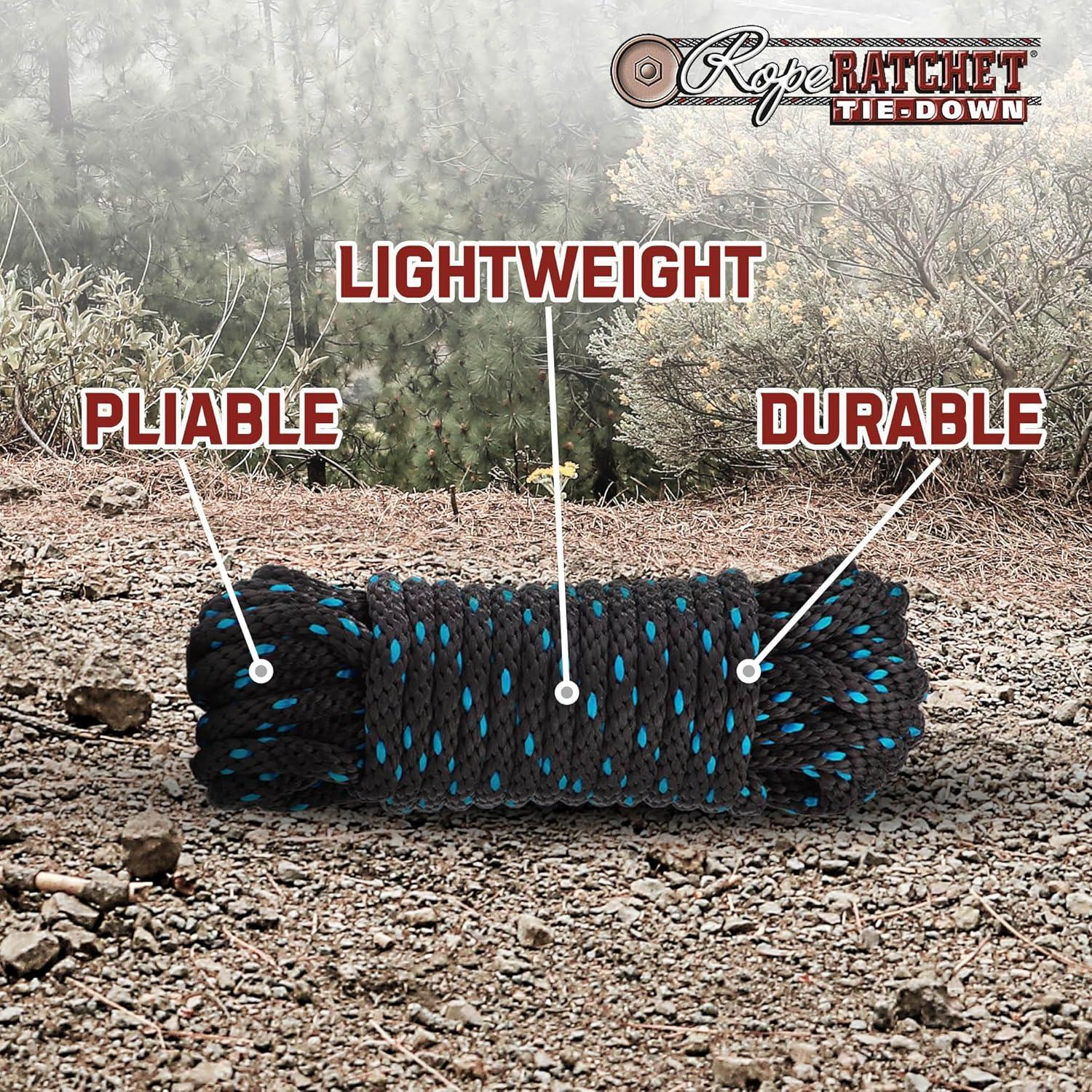 Cuerda de Polipropileno 15.24 m Rope Ratchet Resistente 113.4 kg