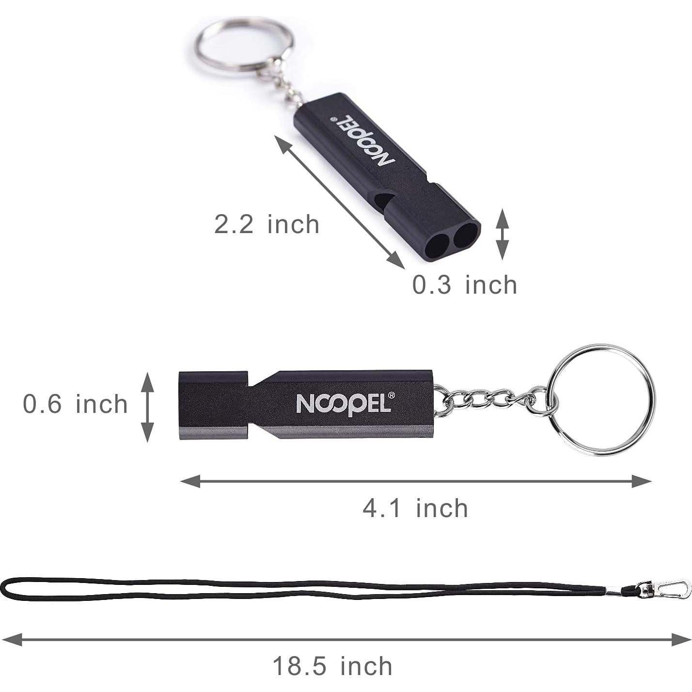 Silbatos de Emergencia Noopel - Super Ruidoso, Paquete de 2