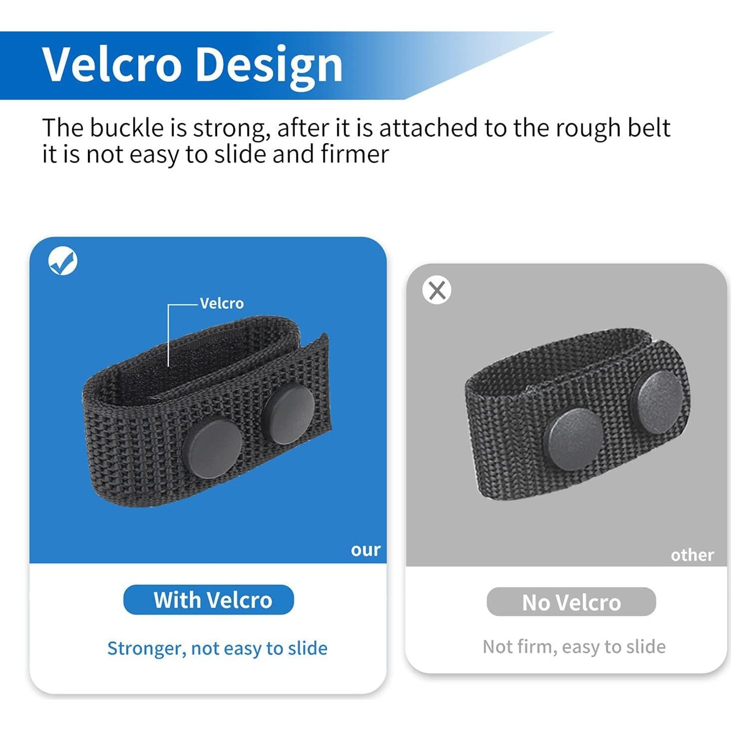 Ullnosoo Sujetadores de Cinturón Tácticos Nylon 1000D 5,08 cm