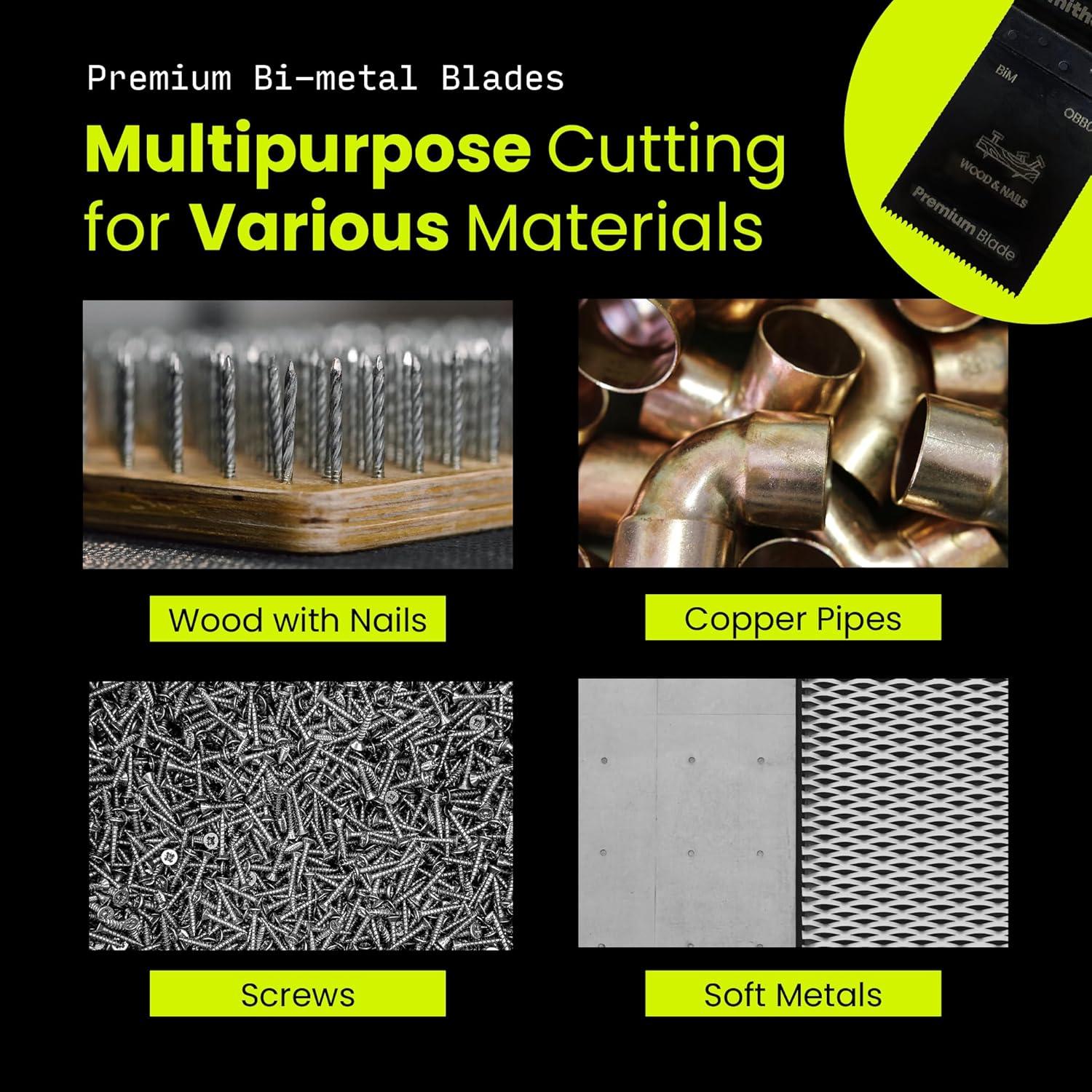 Cuchillas de Sierra Oscilante Smithology 20 Piezas Universal