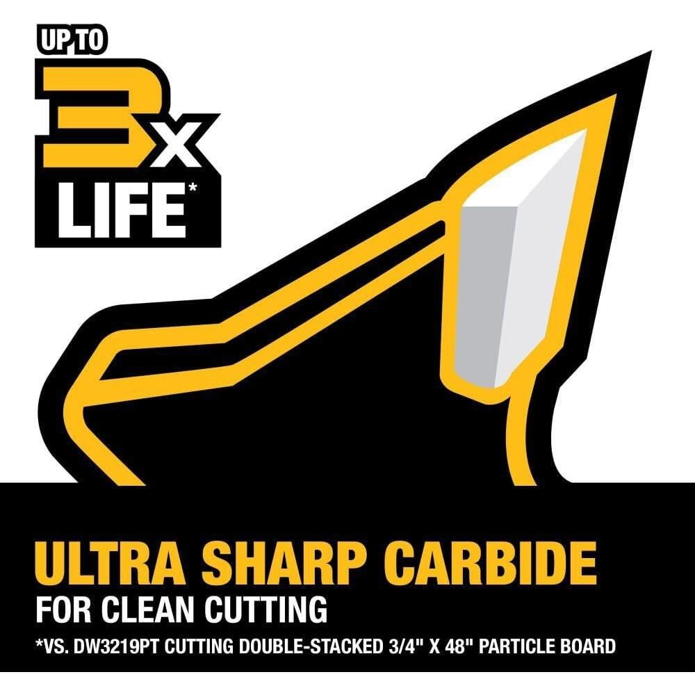 Sierra Circular DEWALT 25.4 cm 80 Dientes Carburo Ultra Afilado