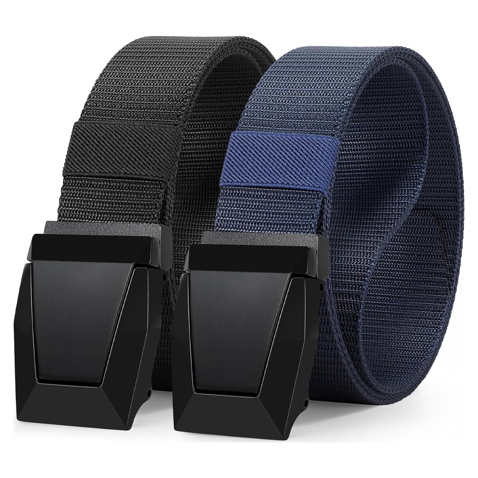 Cinturón Táctico Nylon WERFORU 2 Pack Ajustable 50 cm