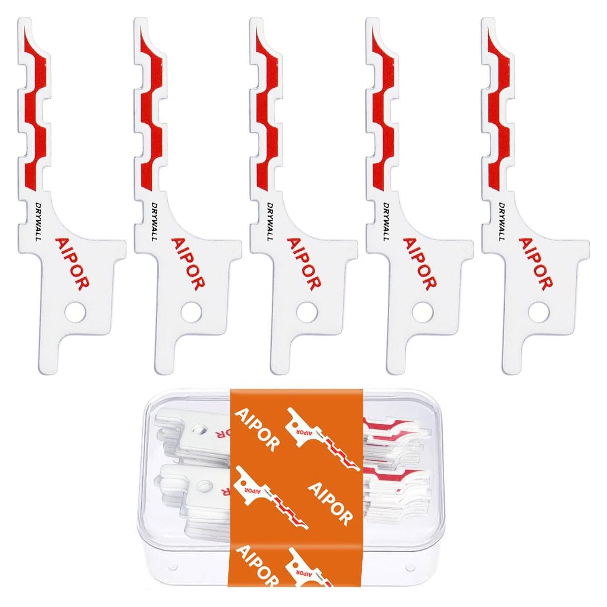 Paquete de 5 Hojas de Sierra Recíproca de Yeso AIPOR 48-00-1640