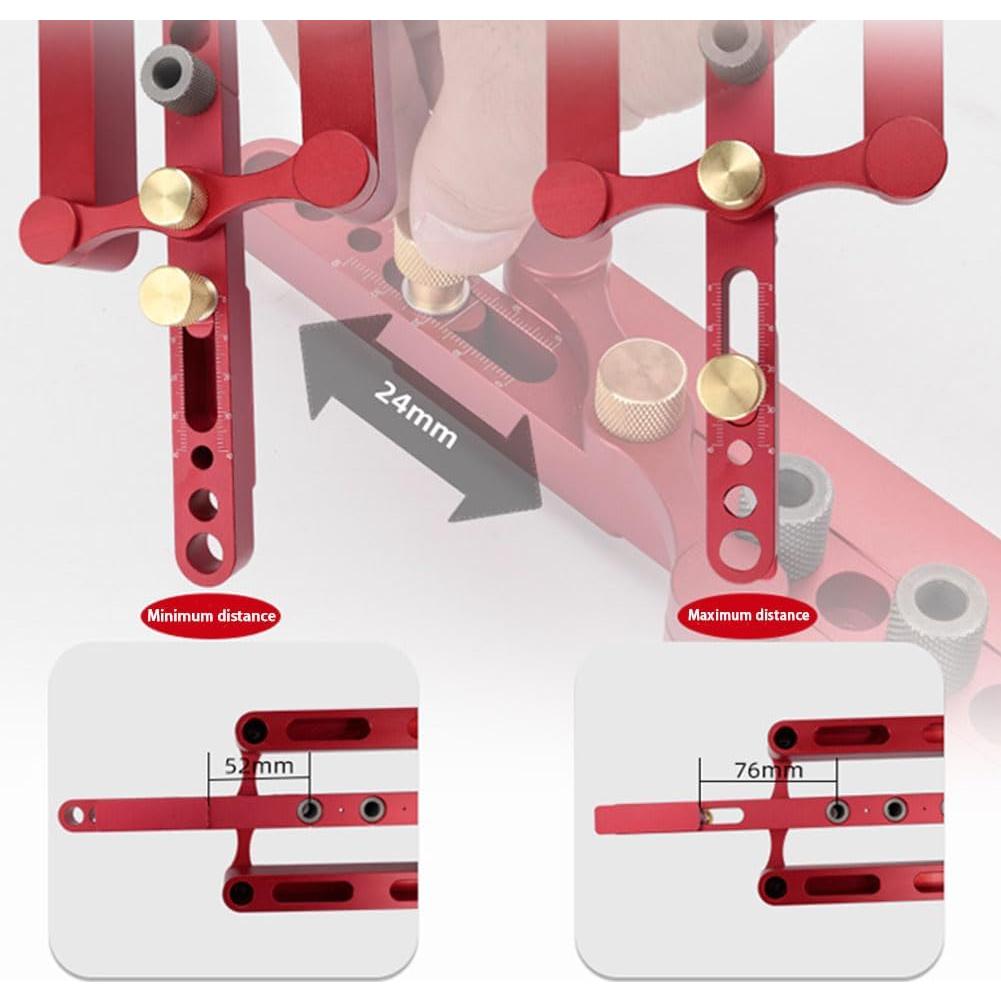 Plantilla de Perforación Automática ANPTGHT para Carpintería 6/8/10mm