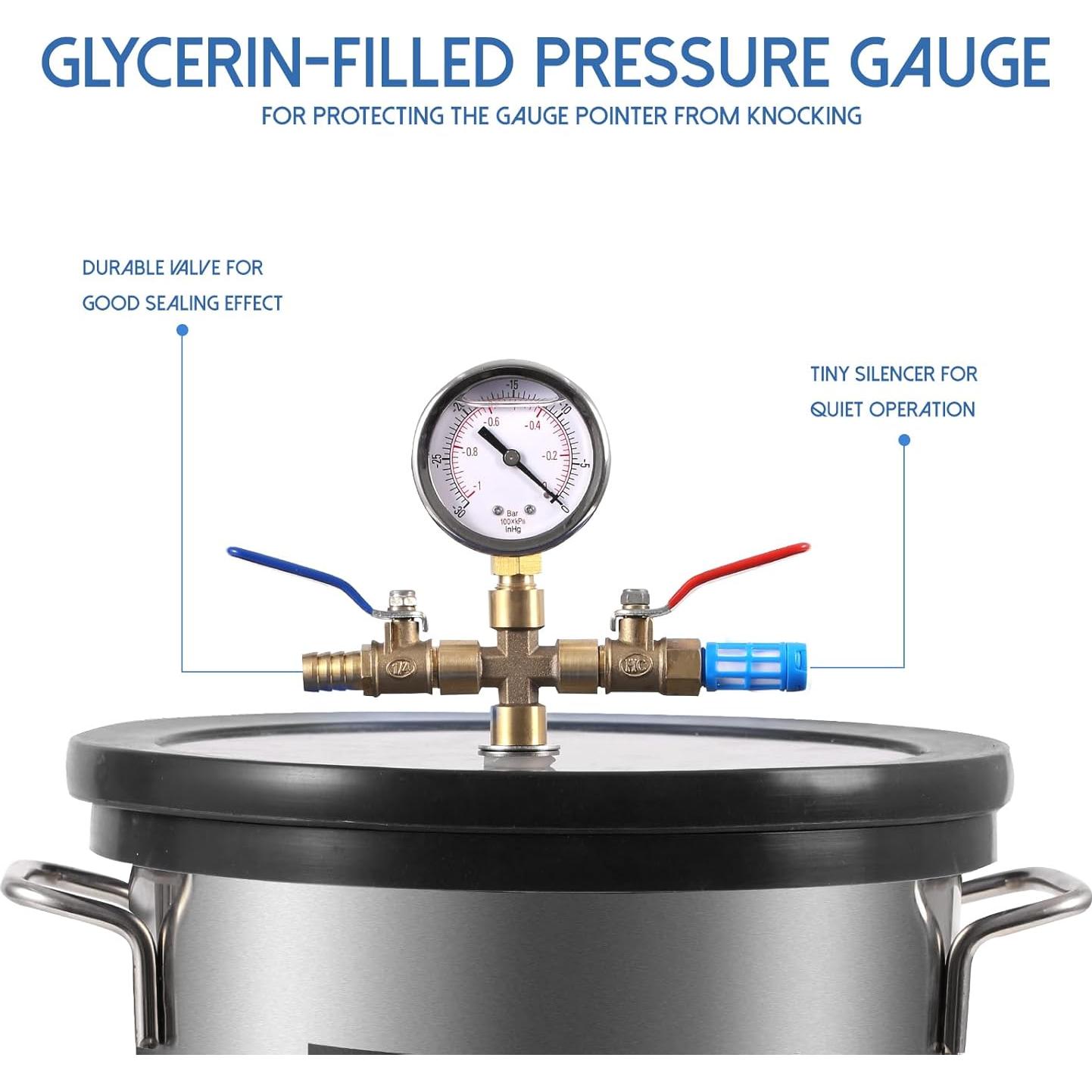 Kit de Cámara de Vacío PB Motor Tech 11.4L con Tapa de Vidrio