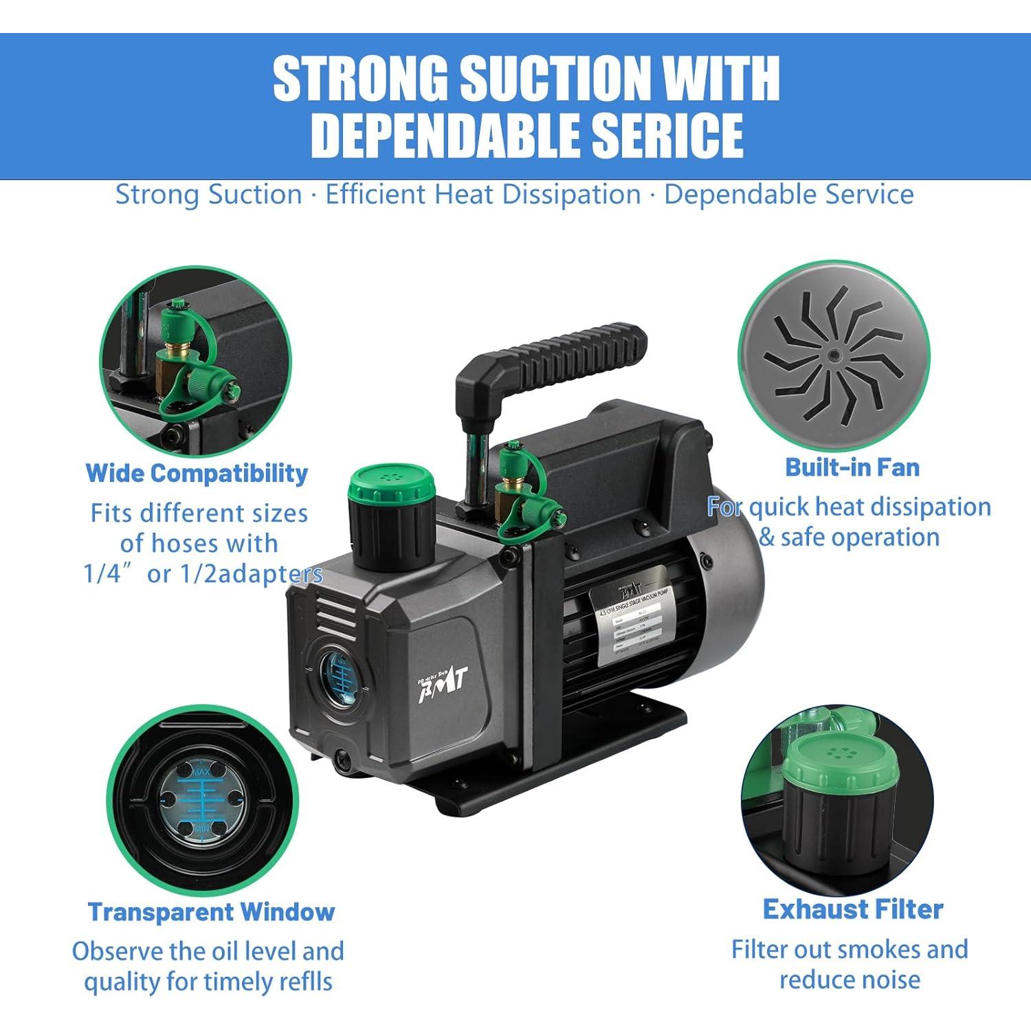 Kit de Cámara de Vacío PB Motor Tech 11.4L con Tapa de Vidrio