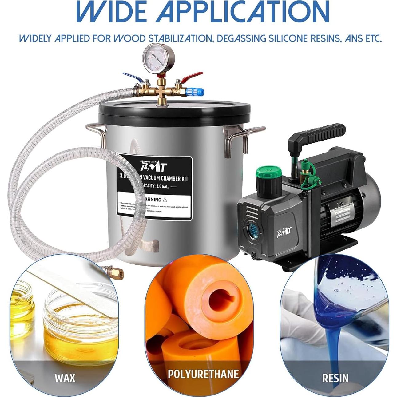 Kit de Cámara de Vacío PB Motor Tech 11.4L con Tapa de Vidrio