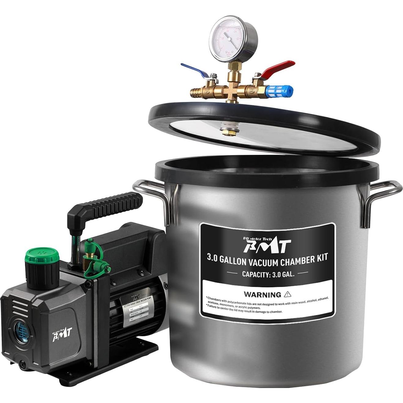 Kit de Cámara de Vacío PB Motor Tech 11.4L con Tapa de Vidrio