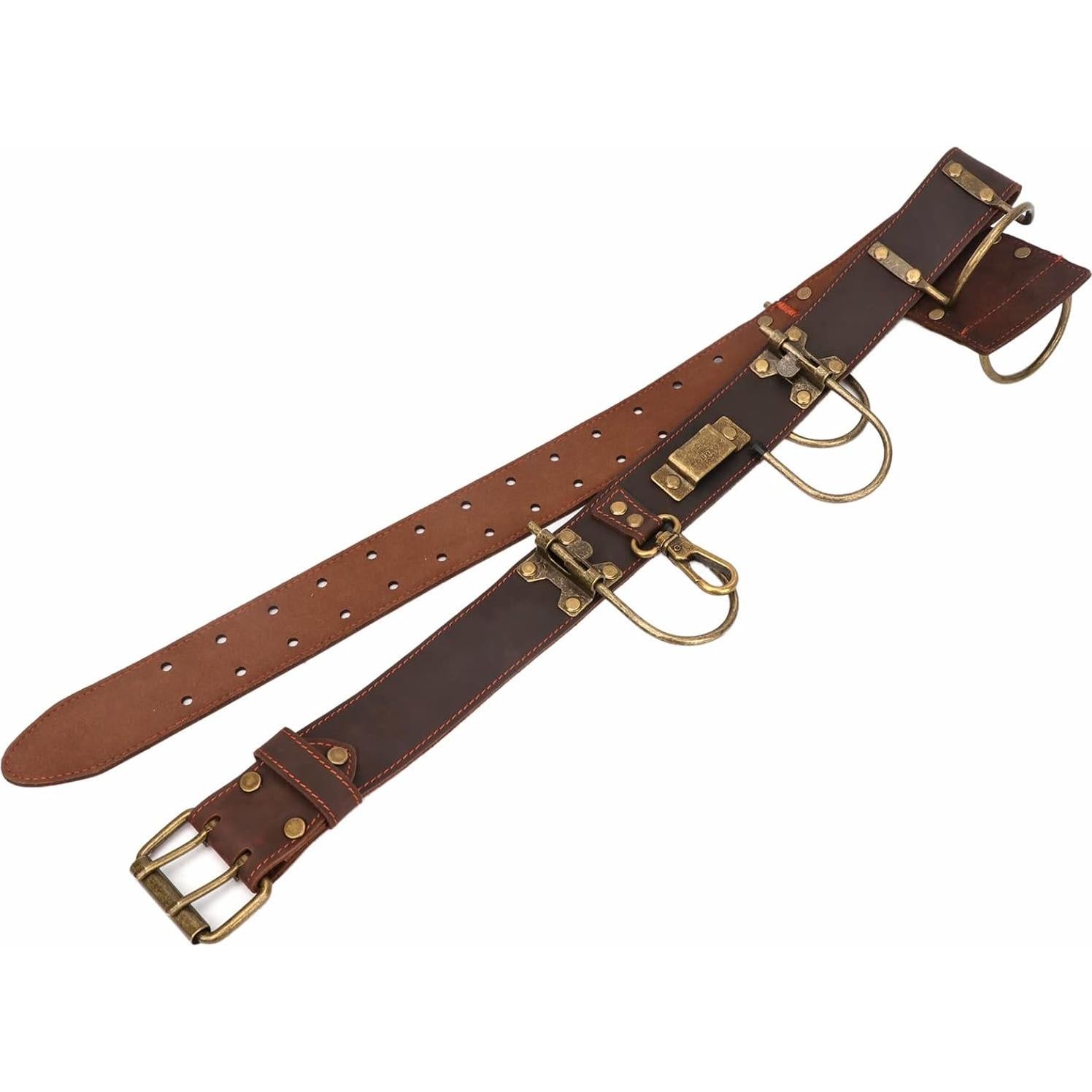 Cinturón de Herramientas TOURBON Ajustable con Ganchos