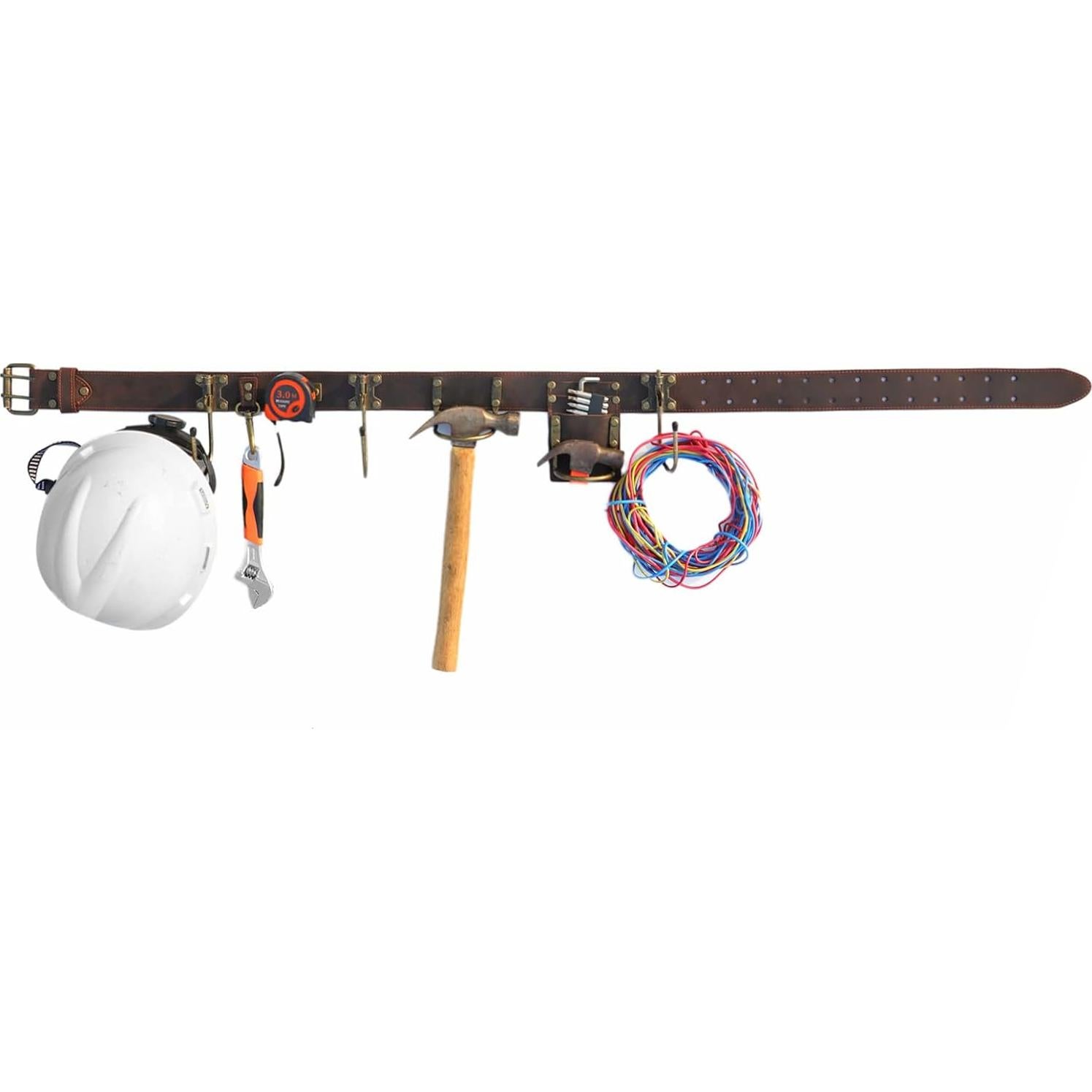 Cinturón de Herramientas TOURBON Ajustable con Ganchos