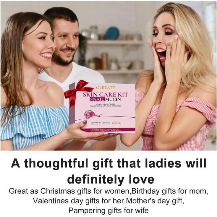 Set de Cuidado de la Piel GEBEATY 6 PCS con Mucina de Caracol