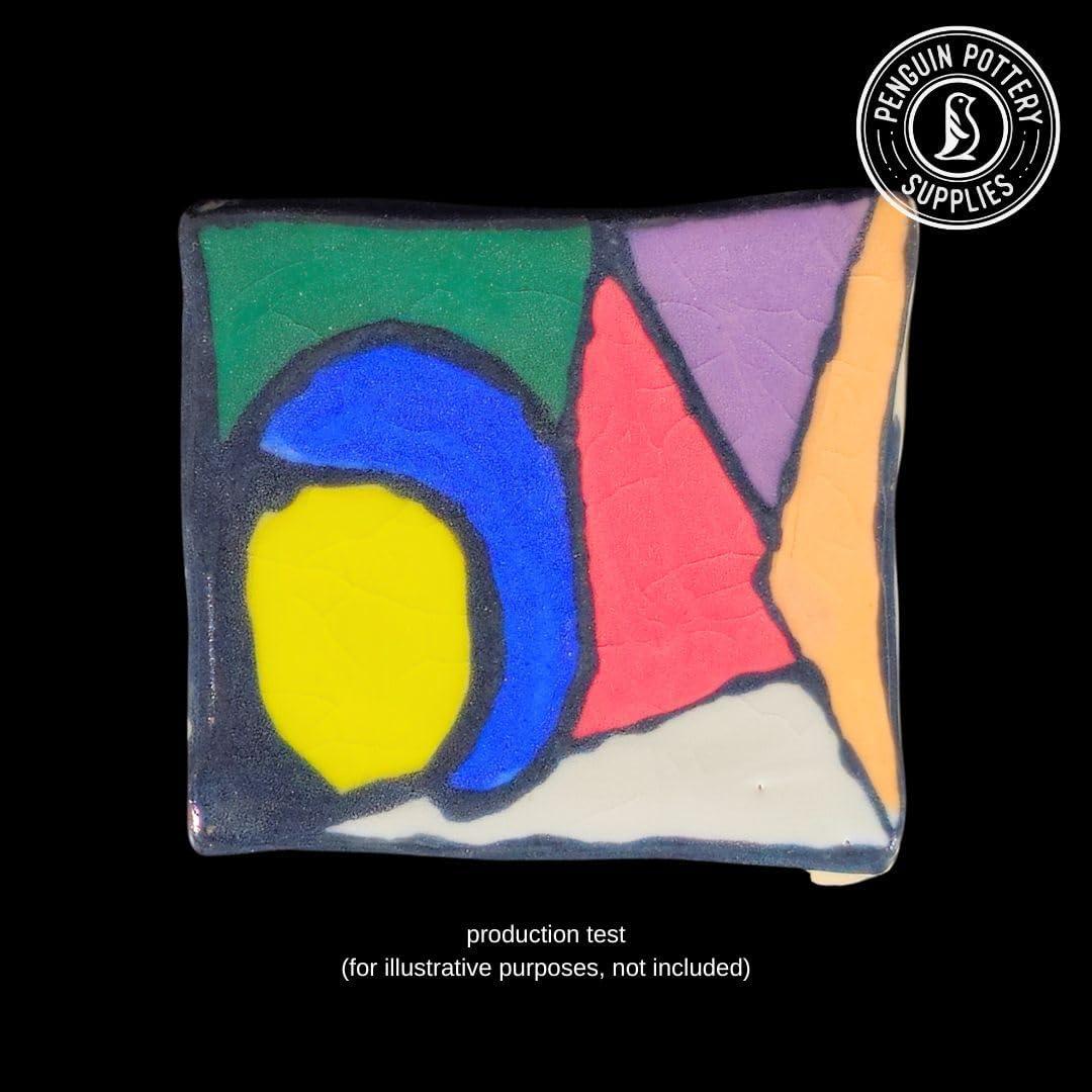 Penguin Pottery Underglaze for Ceramics - 8-Color Underglaze Set (4 oz Jars) - Ceramics Underglaze Cone 04 to Cone 6 - Paint Colors for Clay, Bisque - Under Glaze for Pottery - Low Fire to Mid Fire