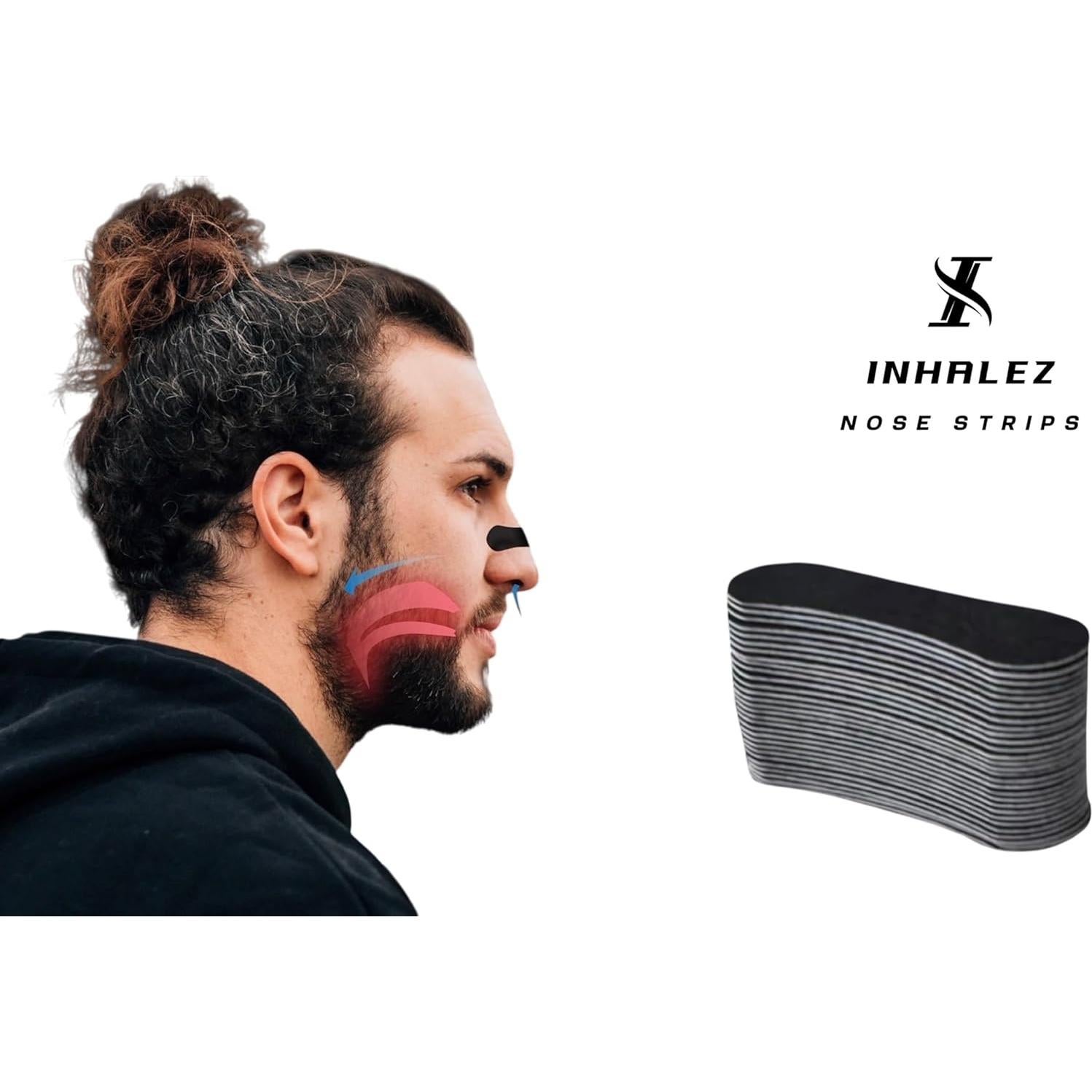 Tiras Nasales INHALEZ 60CT para Mejorar Respiración y Ronquidos