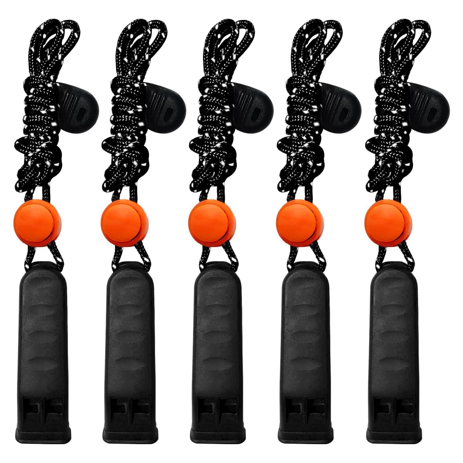 Silbato de Emergencia Amzonly A205-BK 120db Paquete de 5