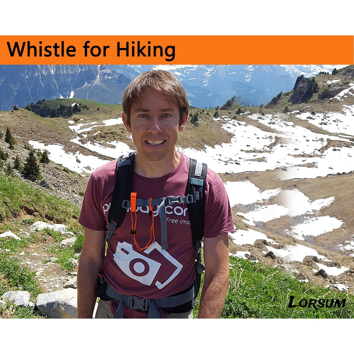 Silbato de Emergencia Amzonly A205-BK 120db Paquete de 5