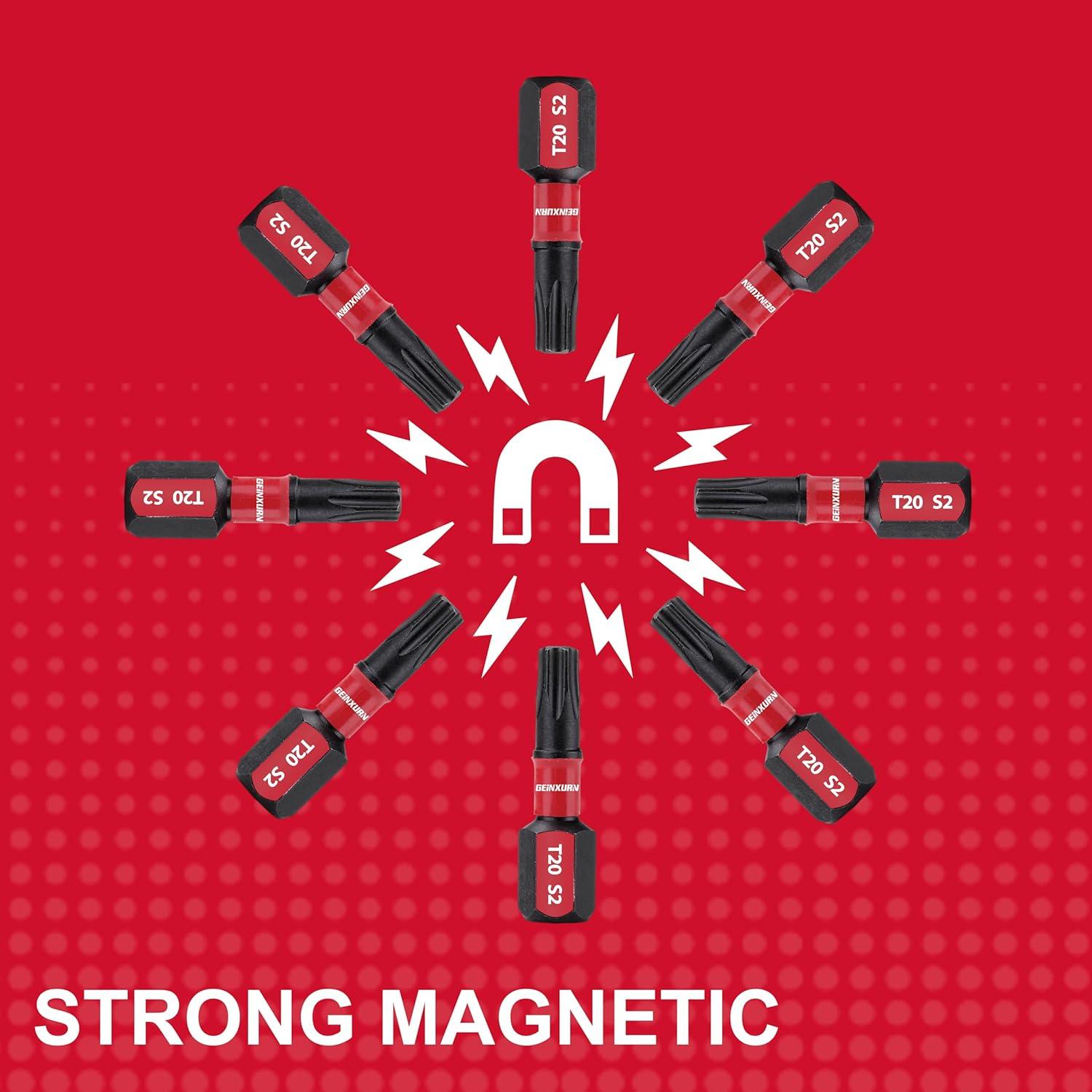 Juego de Puntas de Destornillador Torx GEINXURN 15 Piezas 1"