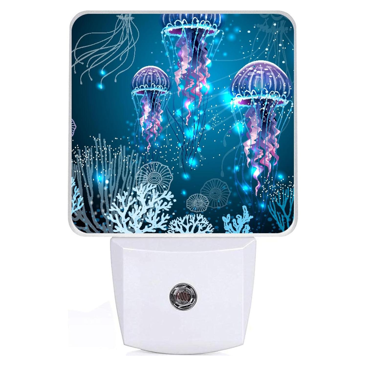 Luz Nocturna LED GANTINIR Medusa 7.6x11.4 cm Ahorro Energía