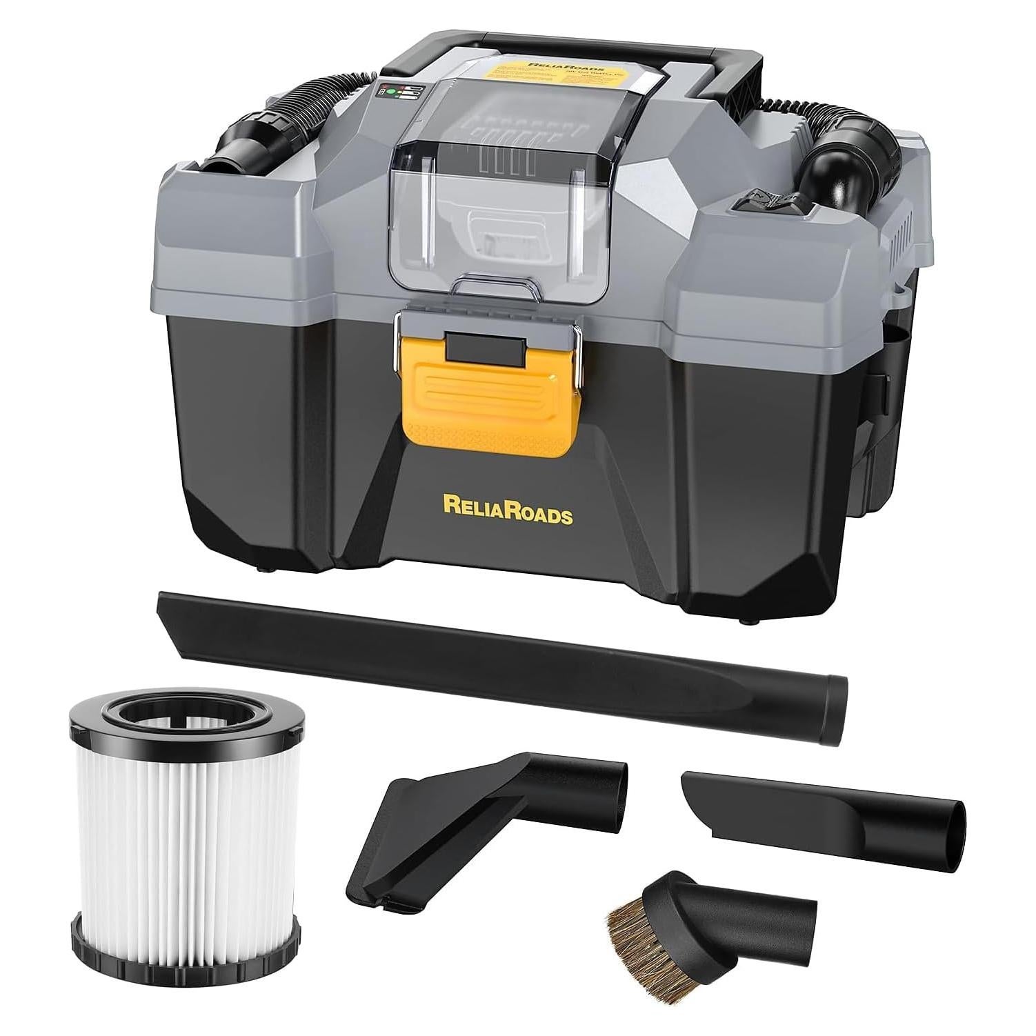 Aspiradora Inalámbrica ReliaRoads RCSV-20 10L 20V para Taller