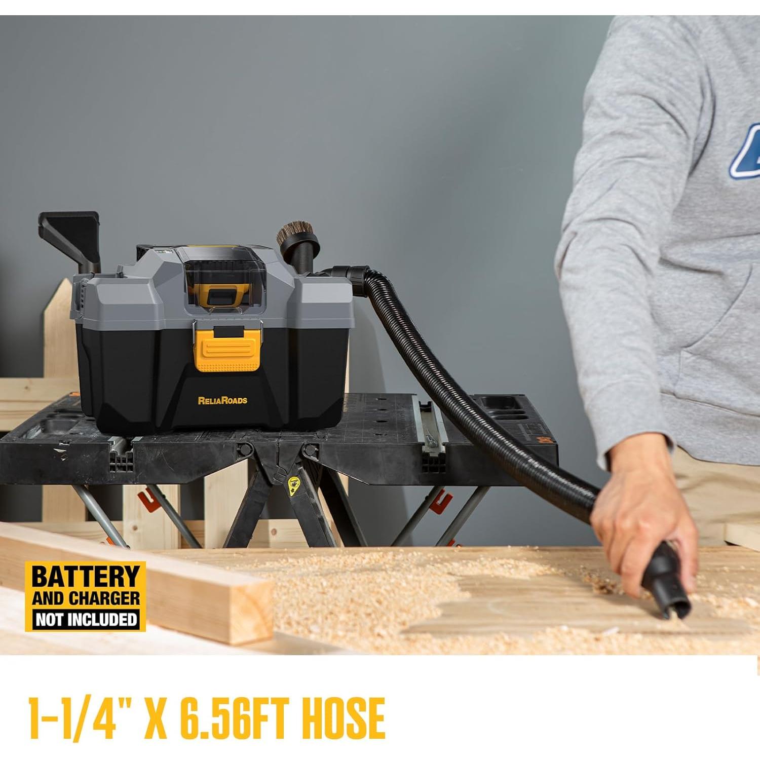 Aspiradora Inalámbrica ReliaRoads RCSV-20 10L 20V para Taller