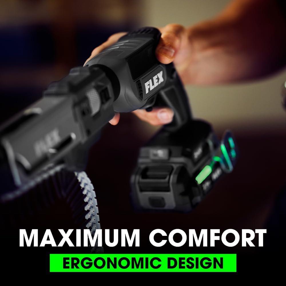 FLEX 24V Brushless Cordless 2-Tool Combo Kit: Drywall Screw Gun with Magazine and Cut Out Tool with (2) 2.5Ah Lithium Batteries and 160W Fast Charger - FXM203-2A