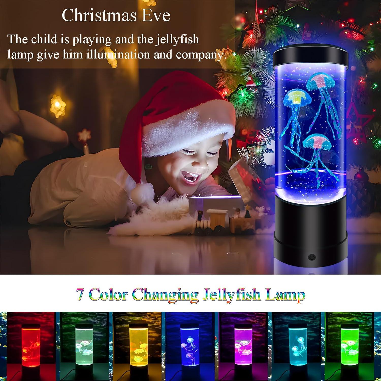 Lámpara de Medusas WTROESE 7 Colores USB/Batería 25.5cm