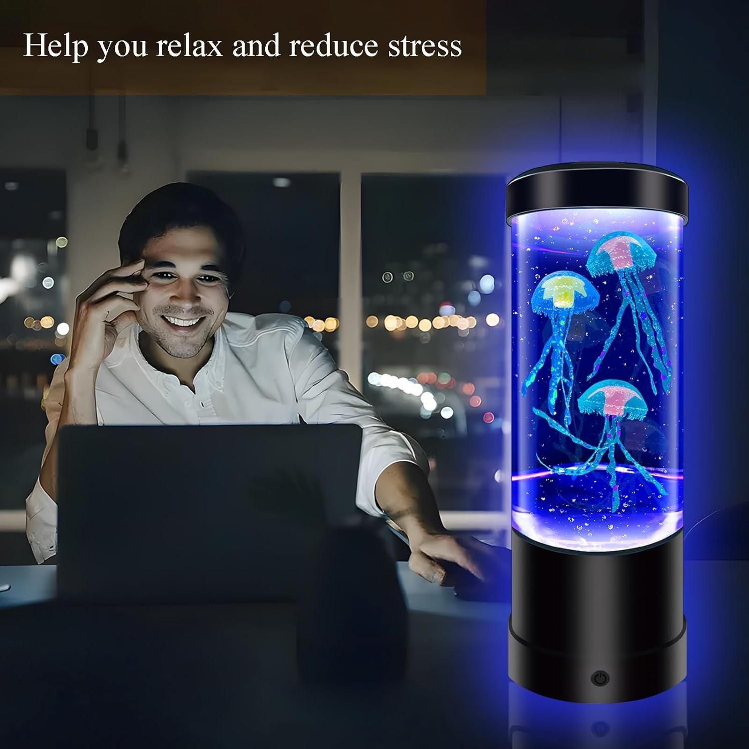 Lámpara de Medusas WTROESE 7 Colores USB/Batería 25.5cm