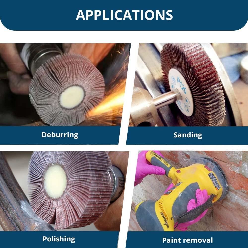 Rueda de Aletas 63.5mm x 25.4mm Benchmark Abrasives 40 Grano