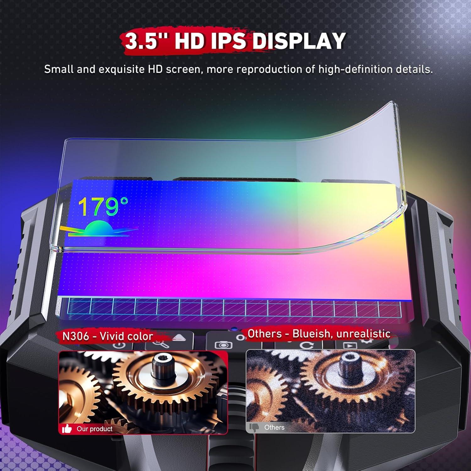 Borescopio Articulado Ralcam 6.2mm HD con Luz 1.0m