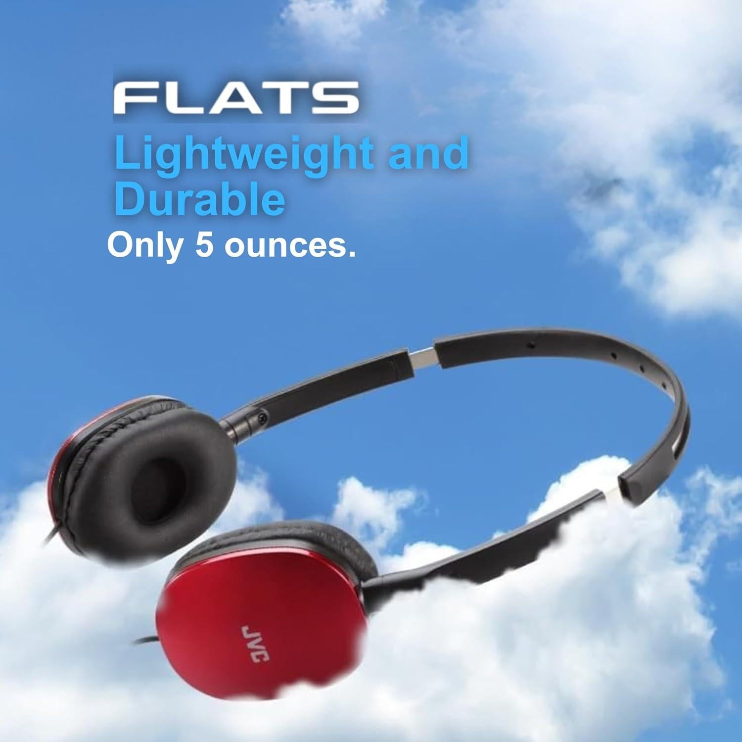 Auriculares JVC HA-S160R On-Ear Plegables con Cable 30mm