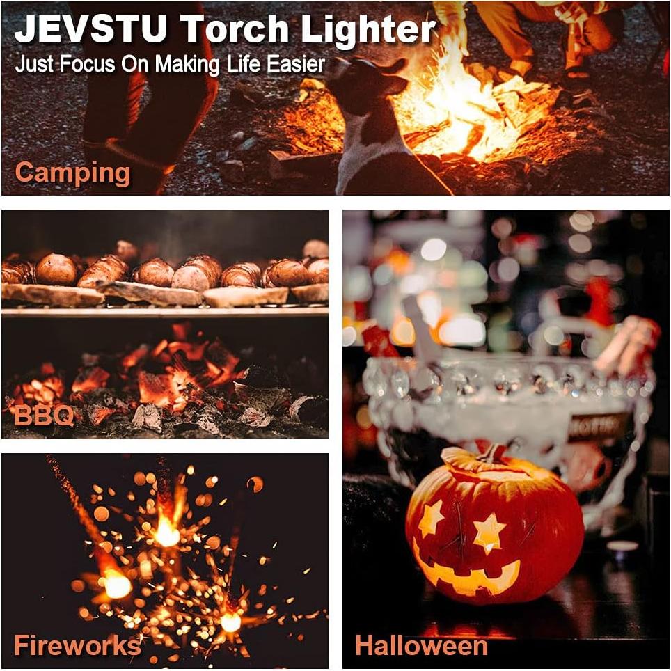 Encendedor de Antorcha JEVSTU Pack de 2 Butano Ajustable