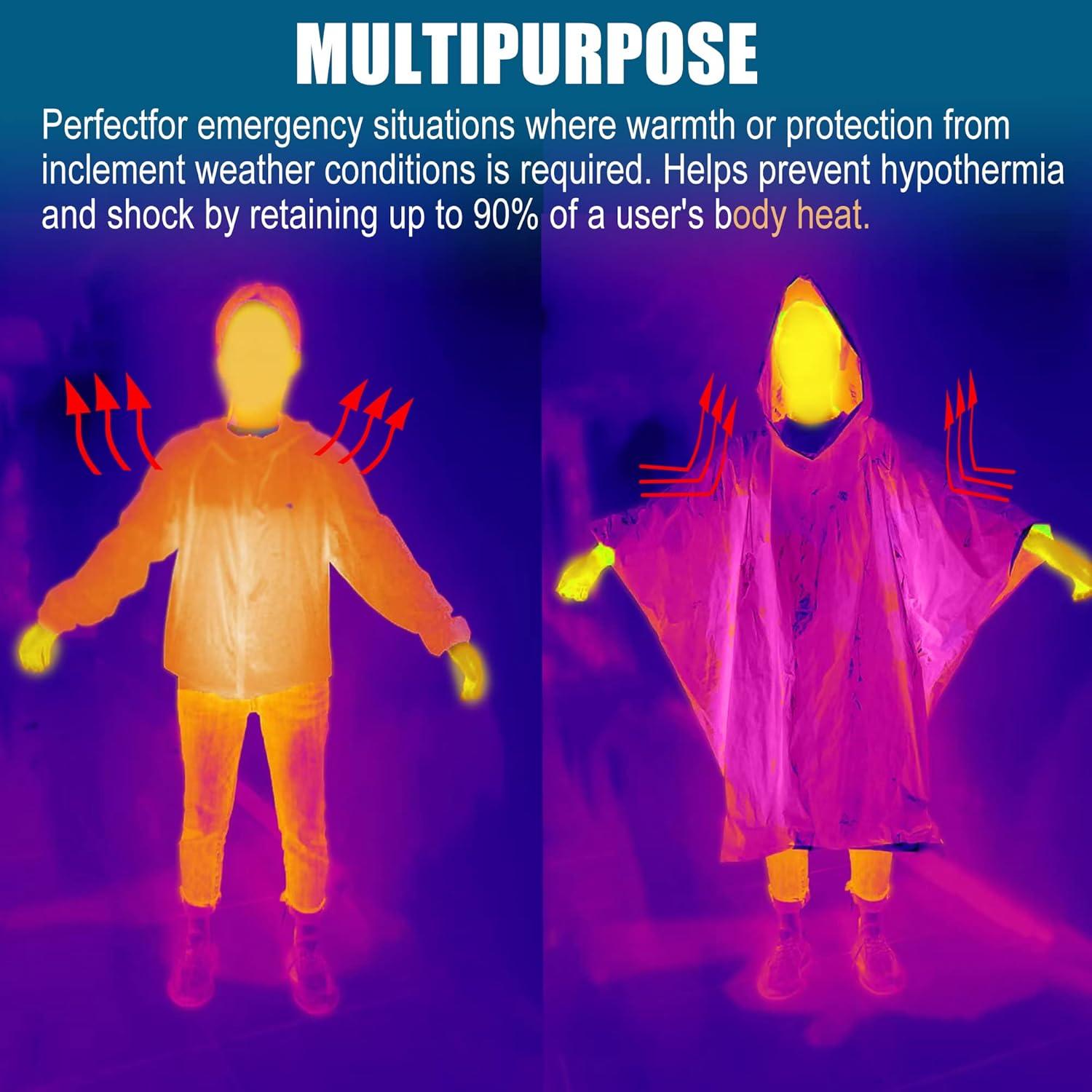 Mantas de Emergencia ANLOKE Mylar 82x62 cm Paquete de 4