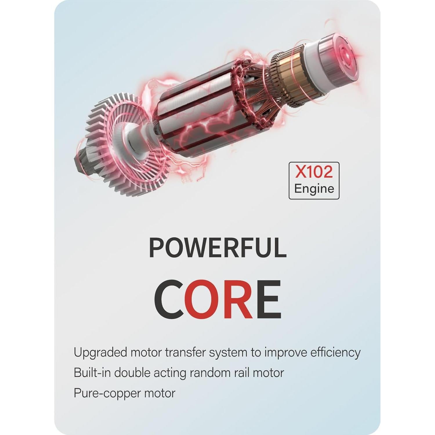 Pulidor Orbital Aleatorio XWILLING 800W 8mm 5500 RPM