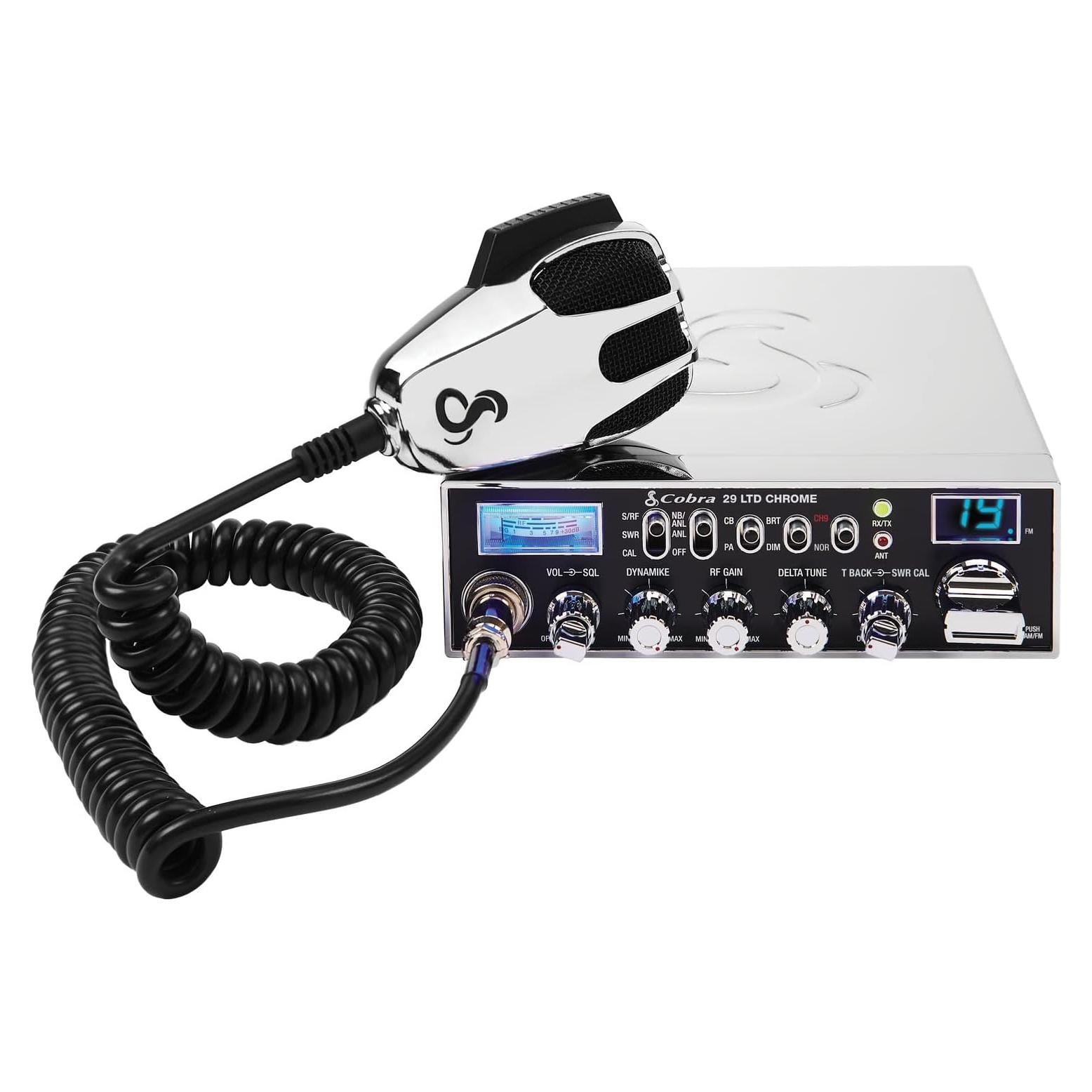 Radio CB Cobra 29 LTD Cromo AM/FM 40 Canales 4W