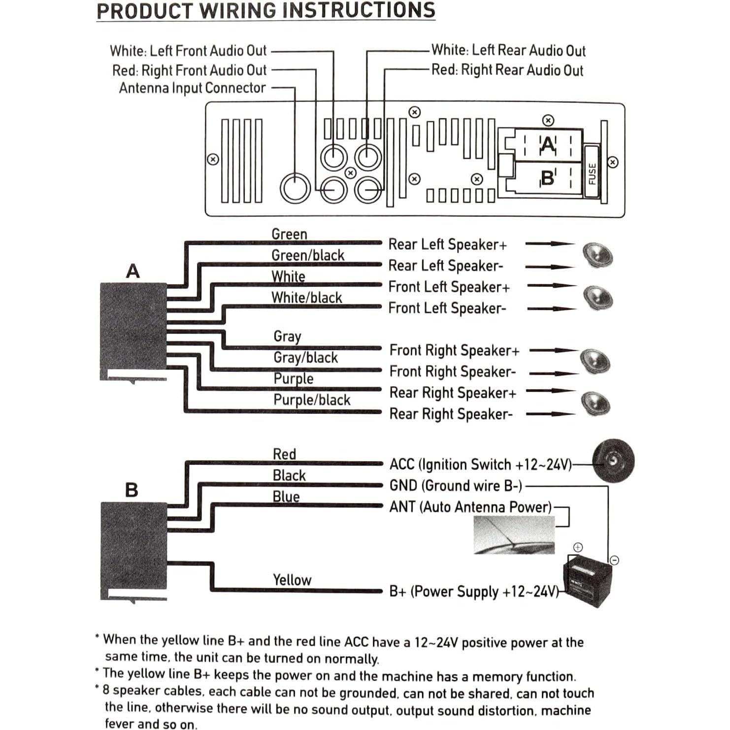 Reproductor MP3 para automóvil EPATHDEALS 12V Bluetooth FM USB SD