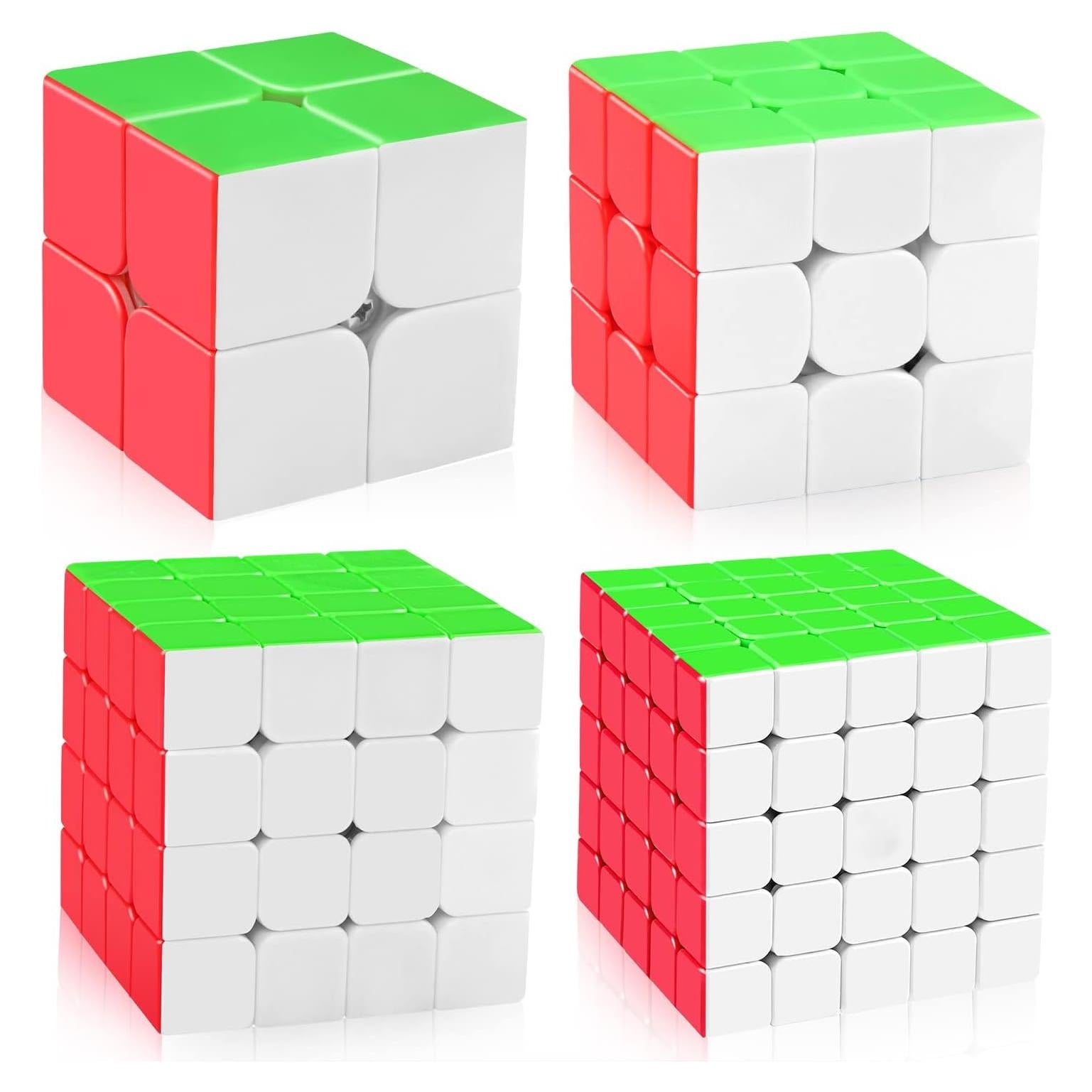 Conjunto de Cubos Rápidos D-FantiX Meilong 2x2 3x3 4x4 5x5 en Caja