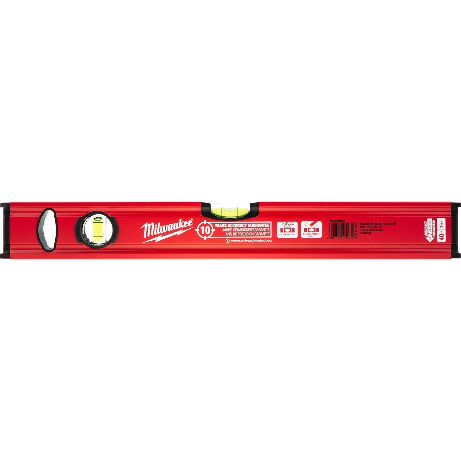 Nivel de burbuja Milwaukee 4932459090 40 cm Rojo/Negro