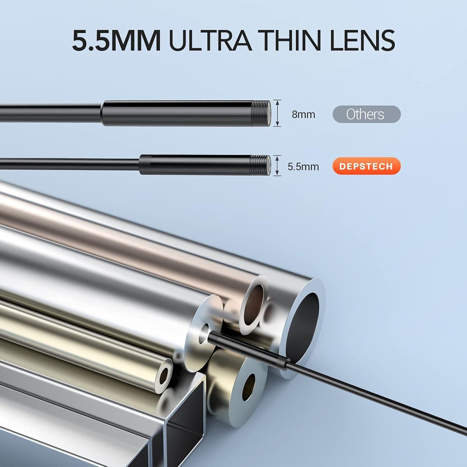 Endoscopio Industrial DEPSTECH DS300 5.5mm 1080P LCD 4.3"