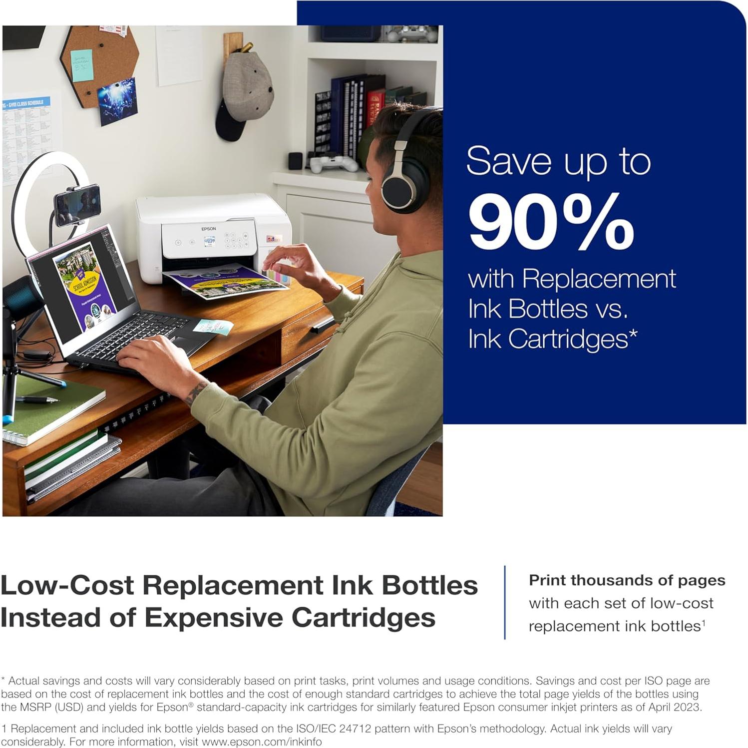 Escáner portátil Epson Workforce ES-50 + Impresora EcoTank ET-2800