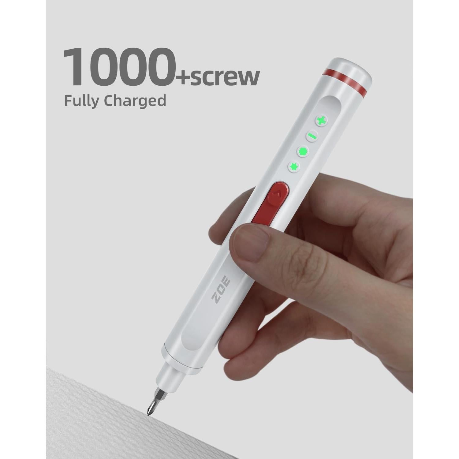 Electric screwdriver cordless set,40-in-1 precision screwdriver set with LED light and 20 S2 magnetic Bits,Small tool kit for Phones,Laptops,Watches,Electronics,Mini battery powered screwdriver set