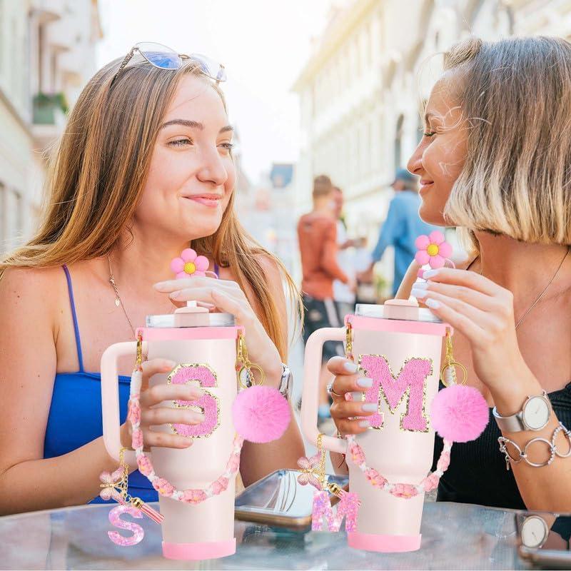 Juego de Accesorios para Tazas ZYBIDEAL 7 Piezas Rosa Floral