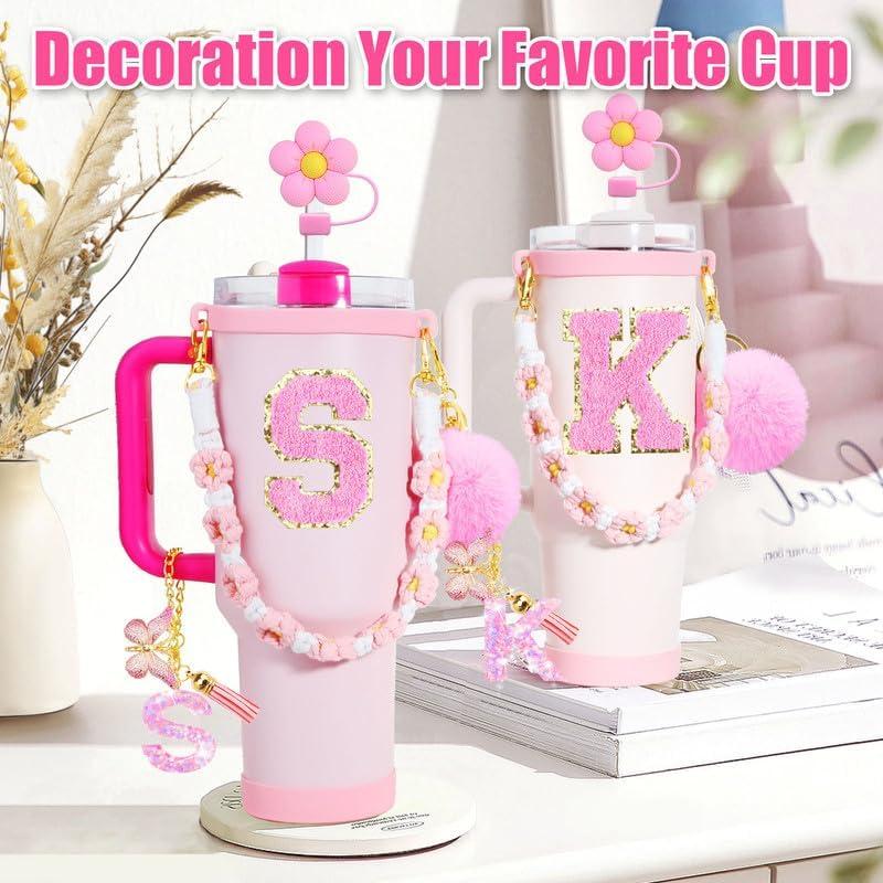 Juego de Accesorios para Tazas ZYBIDEAL 7 Piezas Rosa Floral