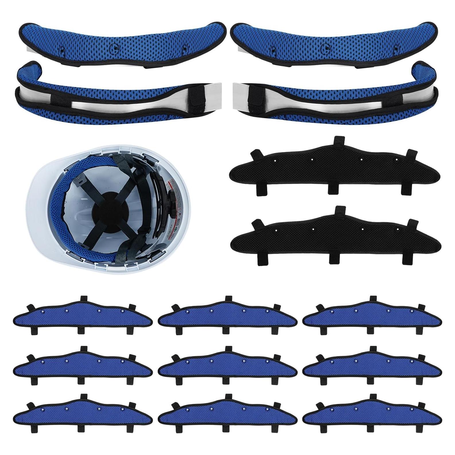 15 Bandas de Sudor para Casco DEKELIY Algodón Azul