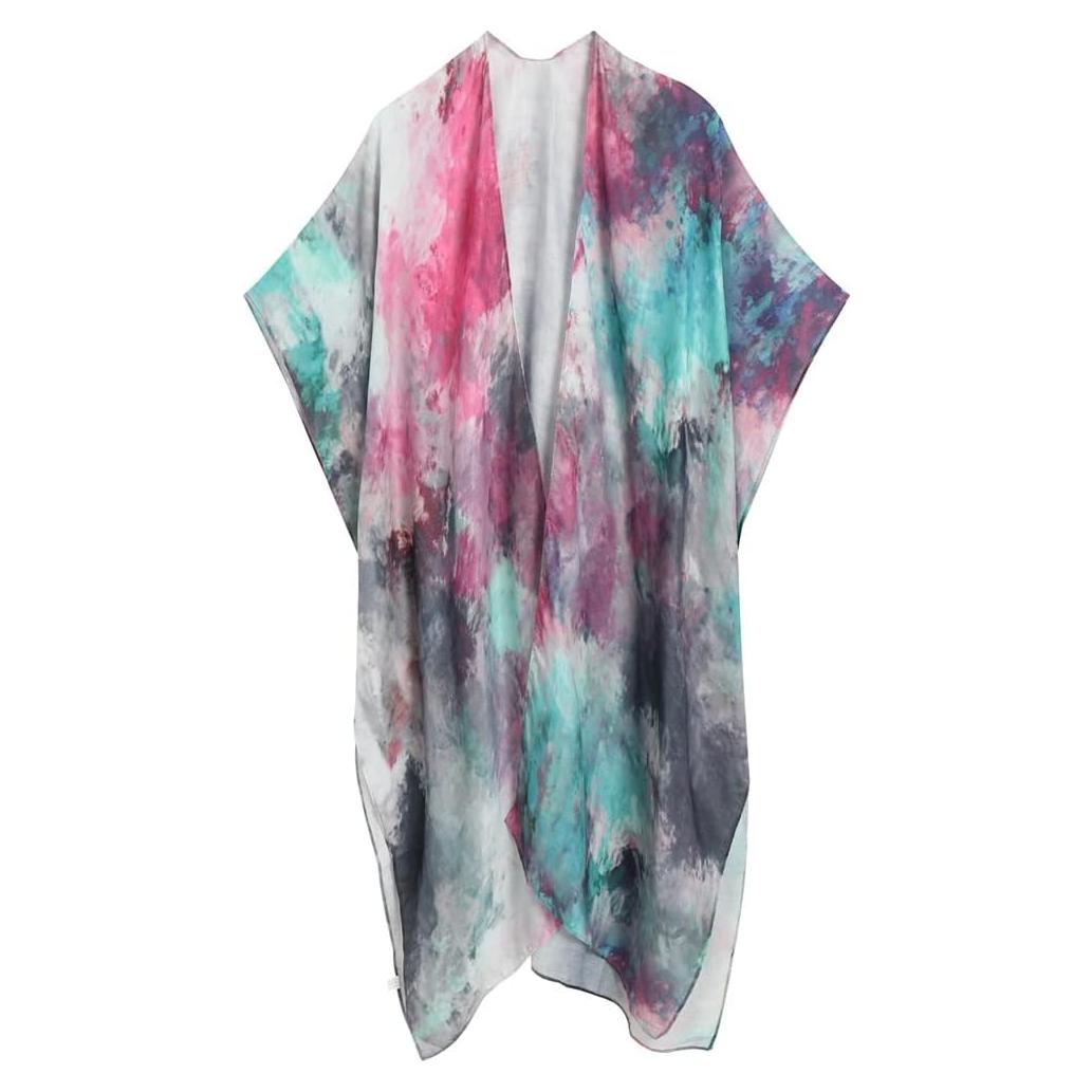 Cárdigan Kimono Mujer Umjetnost Floral 90 cm Suelto