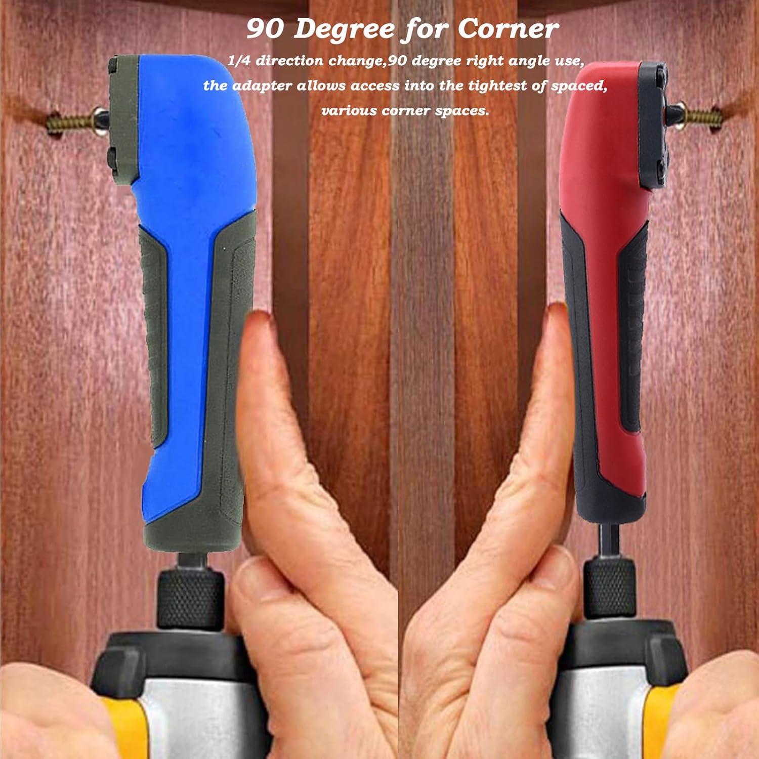 Adaptador de Taladro en Ángulo Recto MJFUNTXY 90° Azul