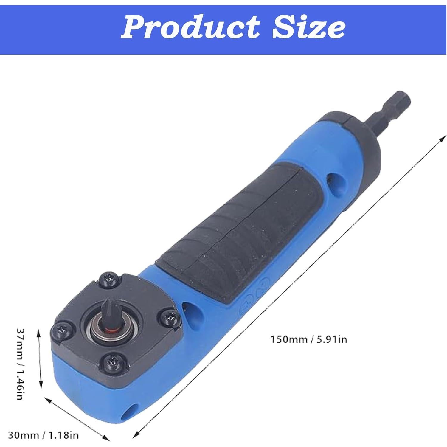 Adaptador de Taladro en Ángulo Recto MJFUNTXY 90° Azul